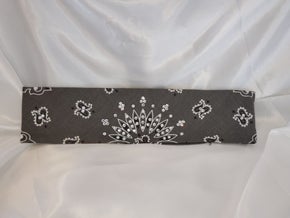 Bargain Bandana Narrow Charcoal with Diamond Clear Crystals (Sku8036)