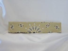 Bargain Narrow Tan Paisley with Diamond Clear Crystals (Sku8048)