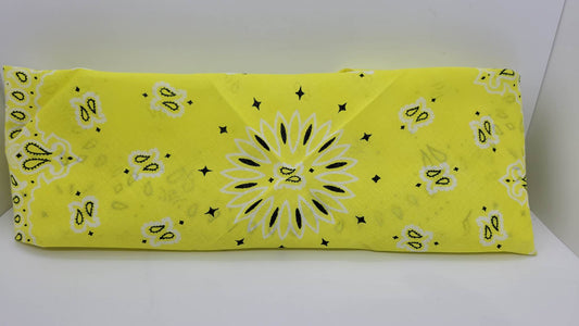 Plain Bright Yellow Bandana (Sku8202)