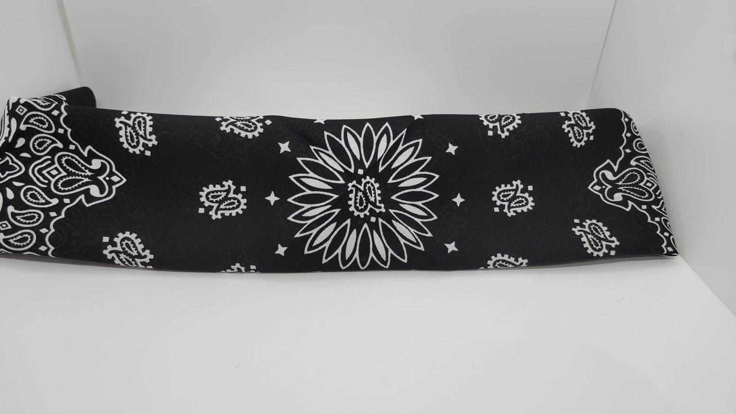 Plain Black Bandana (Sku8212)