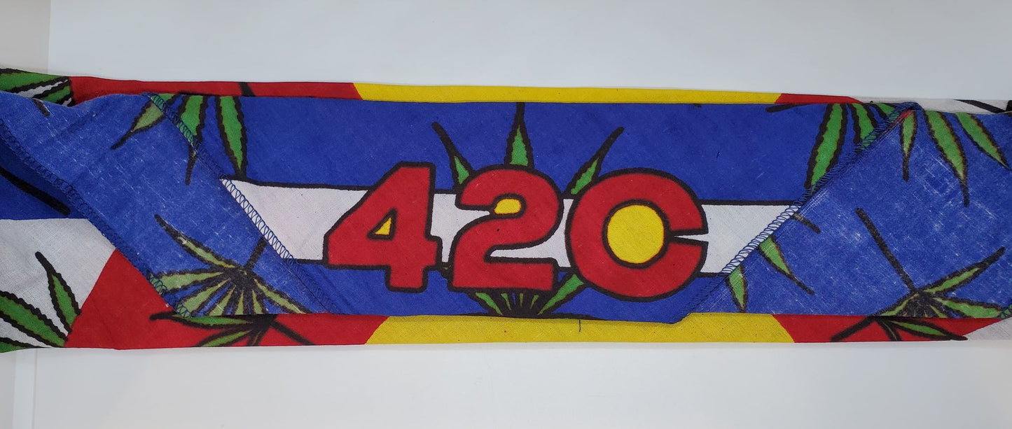 Plain 420 Bandana (Sku8244)