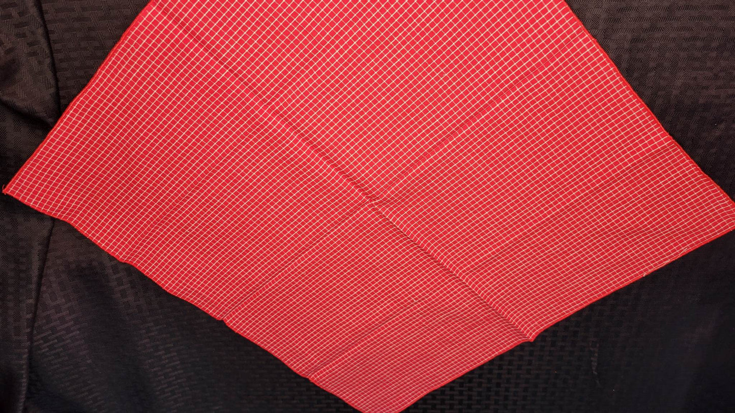 Plain White Squares on Red Bandana (Sku8287)